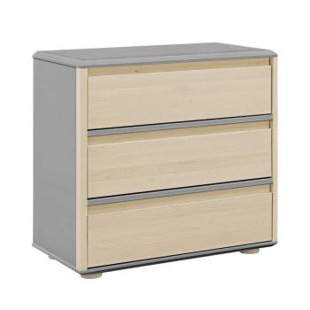 Funflex 3S Niedrige Kommode mit Fronten aus Birke